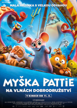 Český plakát filmu Myška Pattie: Na vlnách dobrodružství / Pattie et la colère de Poséidon