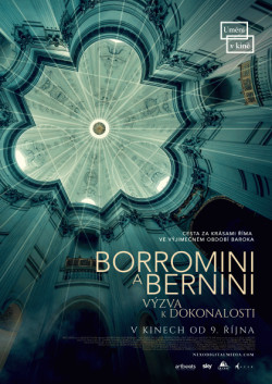 Český plakát filmu Borromini a Bernini - výzva k dokonalosti / Borromini e Bernini. Sfida alla perfezione