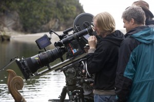 Andrew Adamson při natáčení filmu <b>Letopisy Narnie: Princ Kaspian</b>