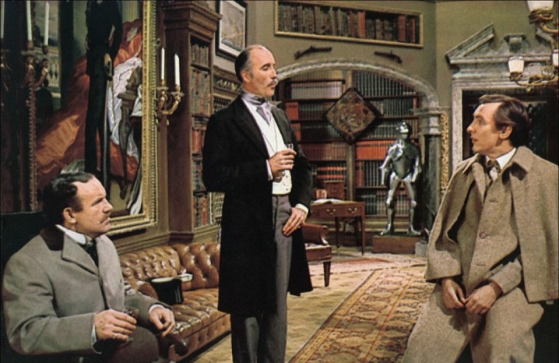 Christopher Lee, Colin Blakely ve filmu Soukromý život Sherlocka Holmese / The Private Life of Sherlock Holmes
