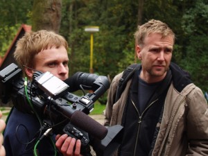 Filip Cenek a Petr Marek při natáčení filmu <b>Nic proti ničemu</b>