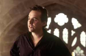 Chris Columbus při natáčení filmu <b>Harry Potter a Tajemná komnata</b>