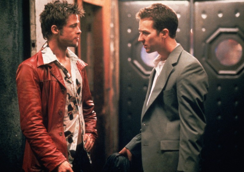 Brad Pitt, Edward Norton ve filmu Klub rváčů / Fight Club
