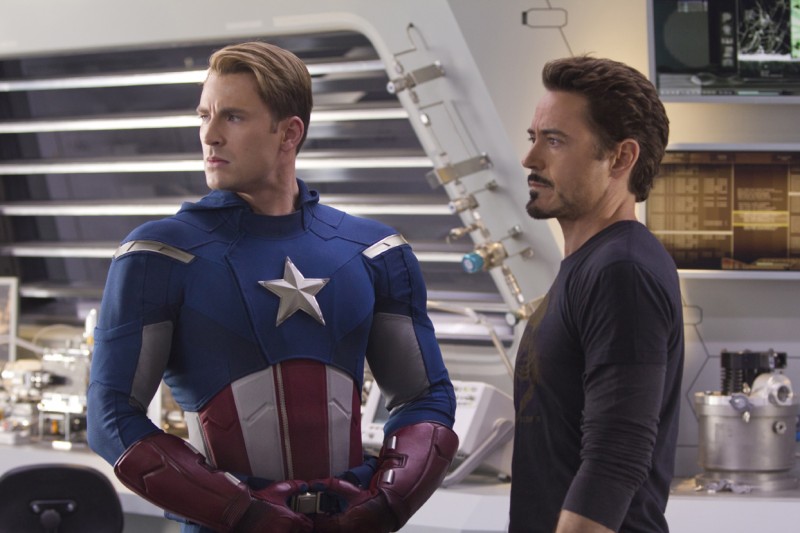 Chris Evans, Robert Downey Jr. ve filmu Avengers / The Avengers