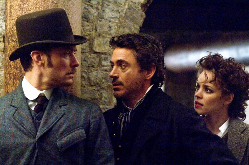 Jude Law, Robert Downey Jr., Rachel McAdams ve filmu Sherlock Holmes / Sherlock Holmes