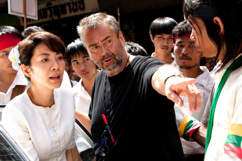 Luc Besson, Michelle Yeoh při natáčení filmu  / The Lady