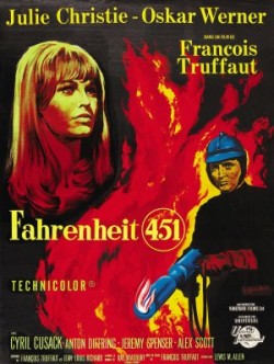 Plakát filmu 451 stupňů Fahrenheita
