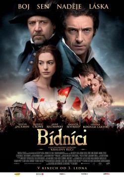 Český plakát filmu Bídníci / Les Misérables
