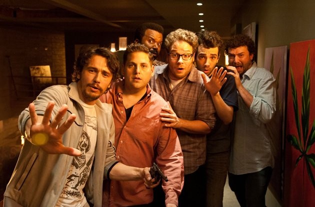 Danny R. McBride, Jay Baruchel, Seth Rogen, Craig Robinson, Jonah Hill, James Franco ve filmu Apokalypsa v Hollywoodu / This Is the End