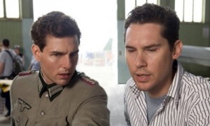 Tom Cruise a Bryan Singer při natáčení filmu Valkýra