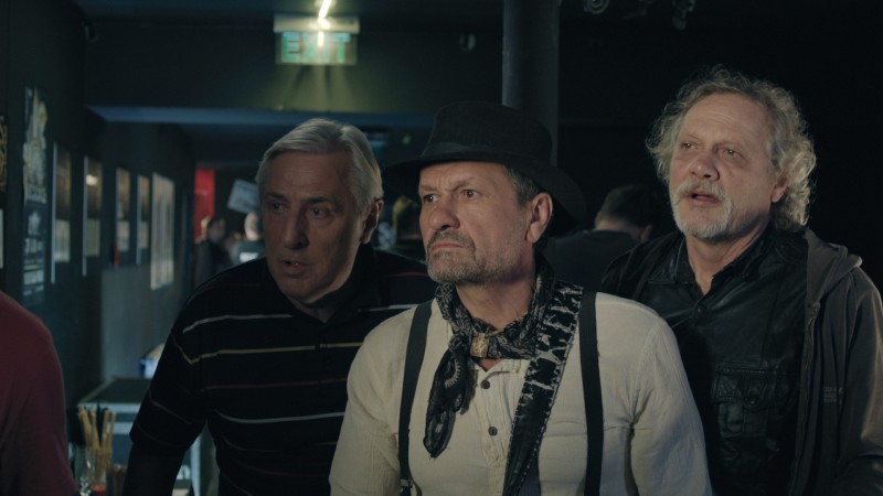 Karel Heřmánek, Miroslav Krobot, Marian Geišberg ve filmu Revival / Revival