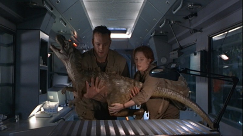 Jeff Goldblum, Julianne Moore ve filmu Ztracený svět: Jurský park / The Lost World: Jurassic Park