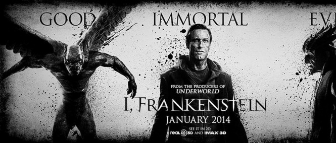 Já, Frankenstein představuje tři nadpřirozené plakáty