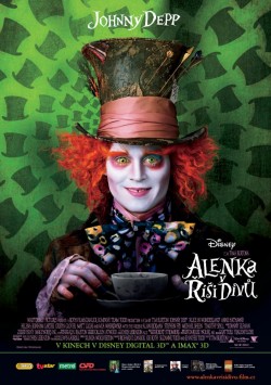 Český plakát filmu Alenka v říši divů / Alice in Wonderland