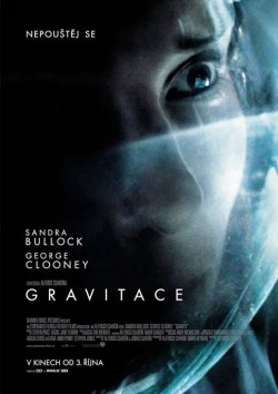 Český plakát filmu Gravitace / Gravity