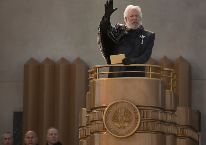 Donald Sutherland ve filmu Hunger Games: Vražedná pomsta / The Hunger Games: Catching Fire