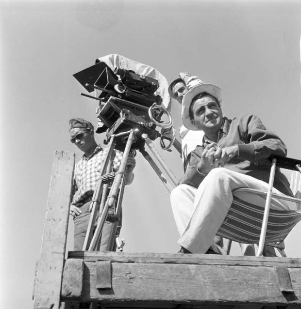 Carlo Lizzani při natáčení filmu 