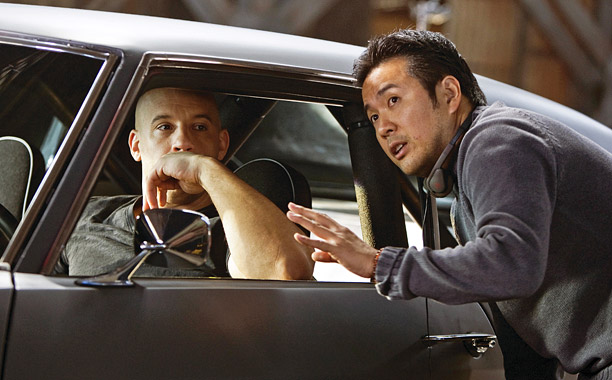 Justin Lin, Vin Diesel při natáčení filmu Rychle a zběsile 6 / Furious 6