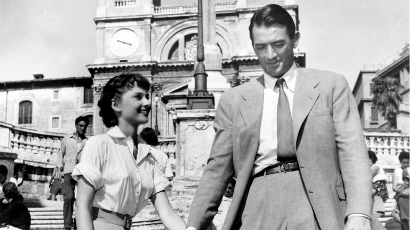 Audrey Hepburn, Gregory Peck ve filmu Prázdniny v Římě / Roman Holiday