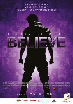 Český plakát filmu Justin Bieber's Believe / Justin Bieber's Believe