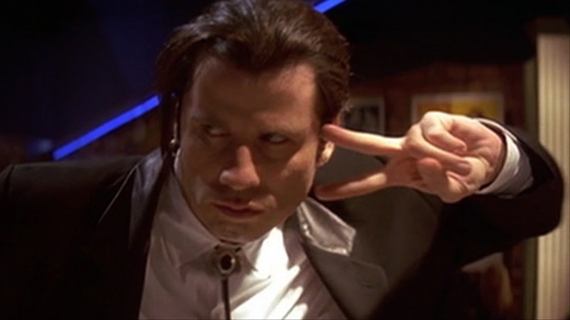 John Travolta ve filmu Pulp Fiction: Historky z podsvětí / Pulp Fiction