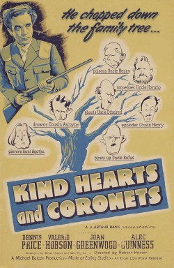 Plakát filmu Šlechetná srdce a šlechtické korunky / Kind Hearts and Coronets
