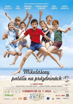 Český plakát filmu Mikulášovy patálie na prázdninách / Les vacances du petit Nicolas