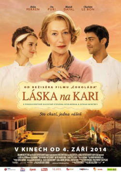 Český plakát filmu Láska na kari / The Hundred-Foot Journey