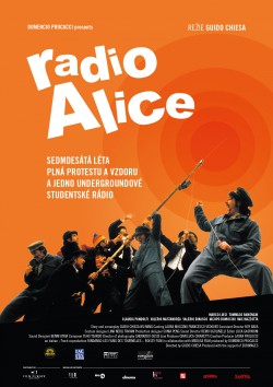 Český plakát filmu Radio Alice / Lavorare con lentezza