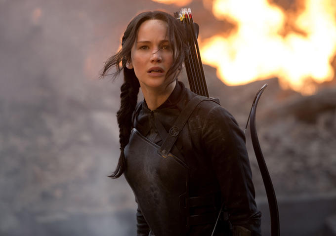 Jennifer Lawrence ve filmu Hunger Games: Síla vzdoru 1. část / The Hunger Games: Mockingjay - Part 1