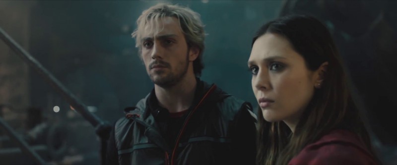 Elizabeth Olsen, Aaron Taylor-Johnson ve filmu Avengers: Age of Ultron / Avengers: Age of Ultron