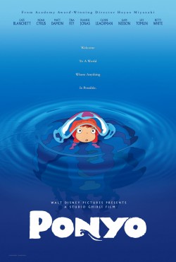 Plakát filmu Ponyo z útesu nad mořem / Gake no ue no Ponyo