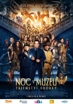 Český plakát filmu Noc v muzeu: Tajemství hrobky / Night at the Museum: Secret of the Tomb