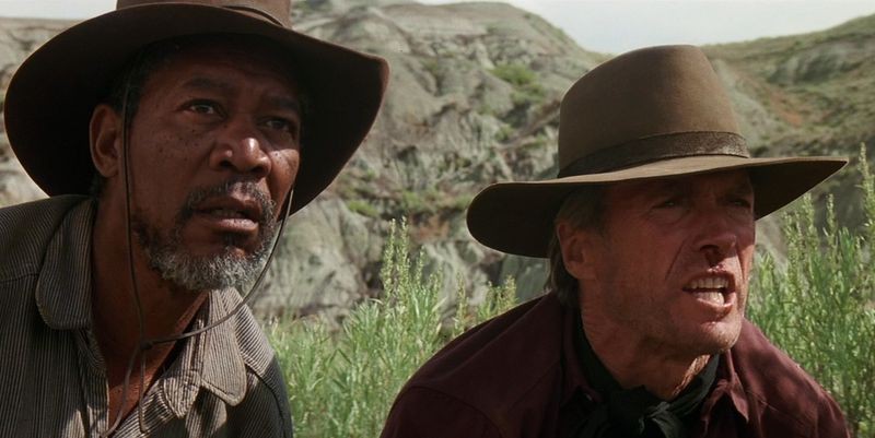 Morgan Freeman, Clint Eastwood ve filmu Nesmiřitelní / Unforgiven