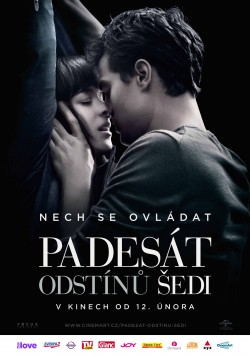 Český plakát filmu Padesát odstínů šedi / Fifty Shades of Grey