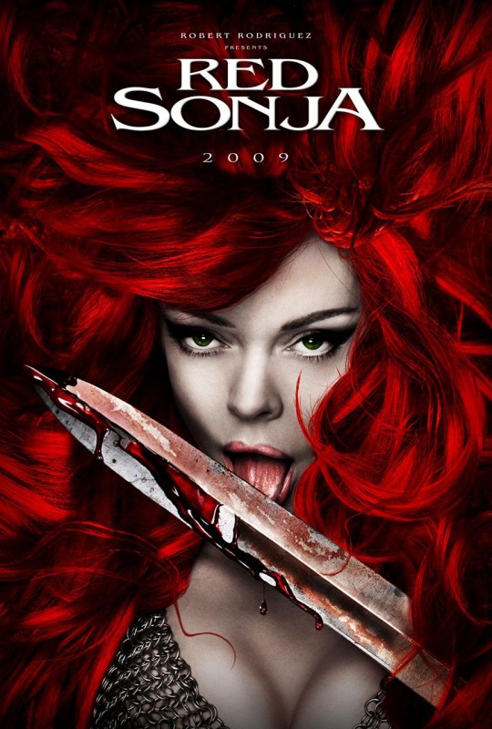 Plakát neexistujícího filmu Red Sonja