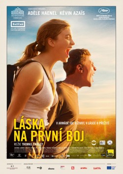 Český plakát filmu Láska na první boj / Les combattants
