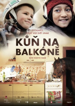 Český plakát filmu Kůň na balkoně / Das Pferd auf dem Balkon
