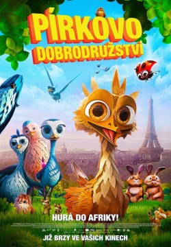 Český plakát filmu Pírkovo dobrodružství / Gus - Petit oiseau, grand voyage