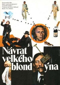Český plakát filmu Návrat velkého blondýna / Le retour du grand blond