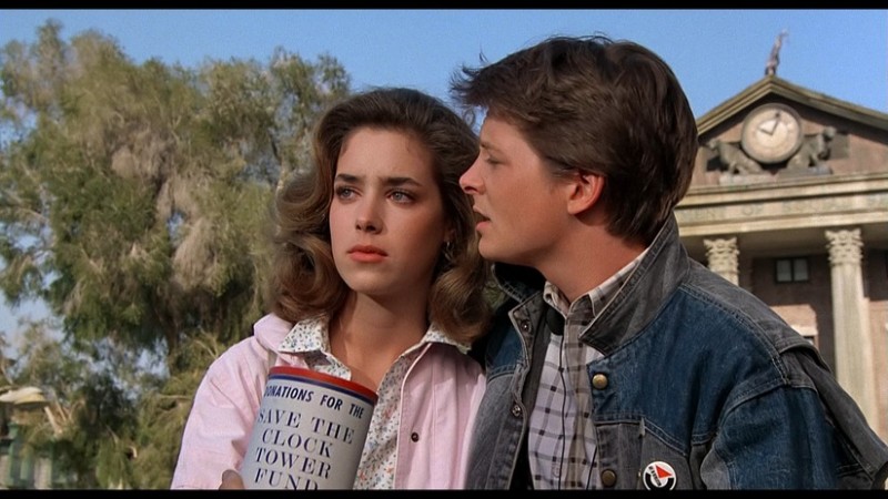 Claudia Wells, Michael J. Fox ve filmu Návrat do budoucnosti / Back to the Future