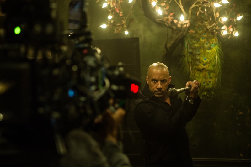 Vin Diesel při natáčení filmu Poslední lovec čarodějnic / The Last Witch Hunter