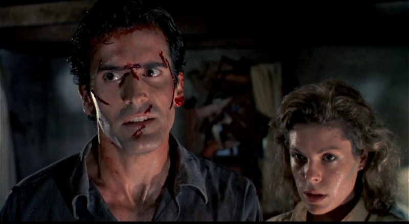 Bruce Campbell ve filmu Lesní duch / The Evil Dead