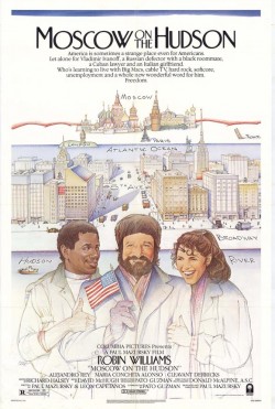 Plakát filmu Moskva na Hudsonu / Moscow on the Hudson