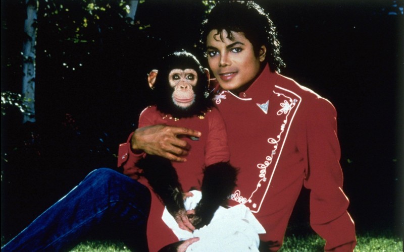Michael Jackson a šimpanz Bubbles