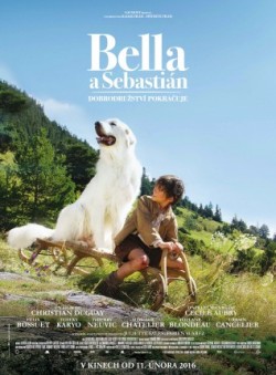 Český plakát filmu Bella a Sebastian: Dobrodružství pokračuje / Belle et Sébastien, l'aventure continue