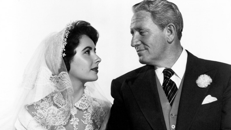 Spencer Tracy, Joan Bennett, Elizabeth Taylor ve filmu Nevěstin otec / Father of the Bride