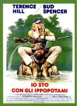 Plakát filmu Hroši v Africe / Io sto con gli ippopotami