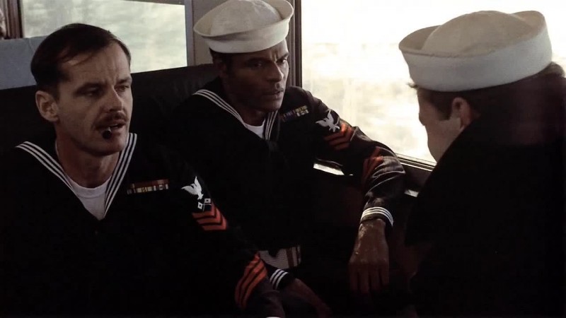 Jack Nicholson, Otis Young, Randy Quaid ve filmu Poslední eskorta / The Last Detail