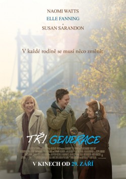 Český plakát filmu Tři generace / About Ray